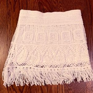 Vintage Havana Beachy White Skirt